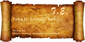 Tokaji Erzsébet névjegykártya